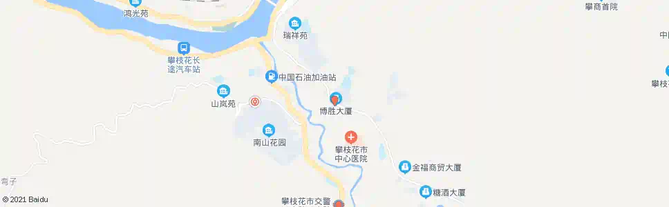 攀枝花华山_公交站地图_攀枝花公交_妙搜公交查询2025