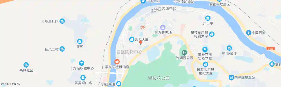 攀枝花二街坊_公交站地图_攀枝花公交_妙搜公交查询2025