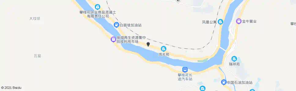 攀枝花钢花村_公交站地图_攀枝花公交_妙搜公交查询2025