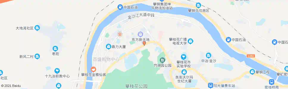 攀枝花公园_公交站地图_攀枝花公交_妙搜公交查询2025