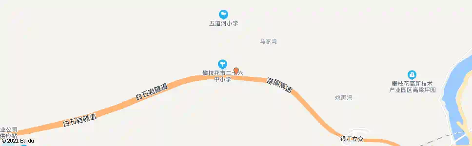 攀枝花马家湾_公交站地图_攀枝花公交_妙搜公交查询2025