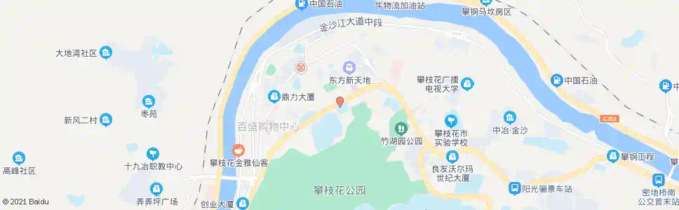 攀枝花体育馆_公交站地图_攀枝花公交_妙搜公交查询2025