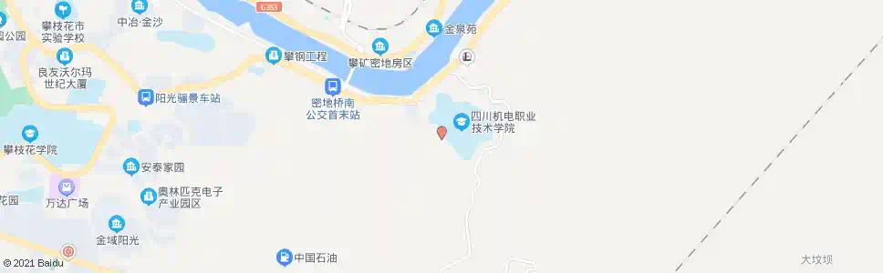 攀枝花机电学院_公交站地图_攀枝花公交_妙搜公交查询2025