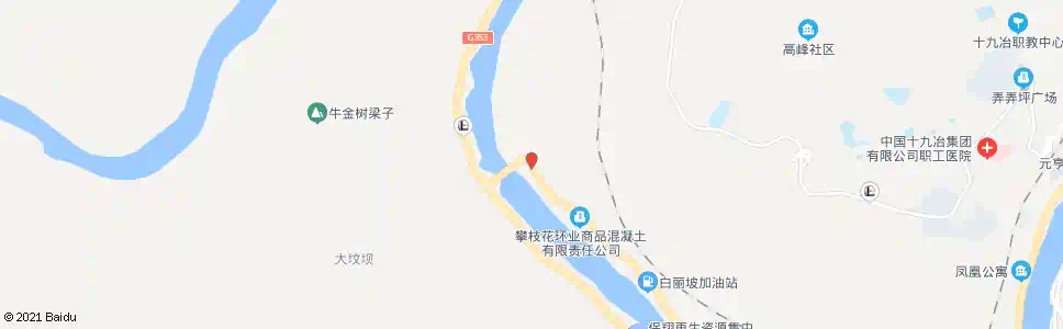 攀枝花荷花池大桥北_公交站地图_攀枝花公交_妙搜公交查询2025