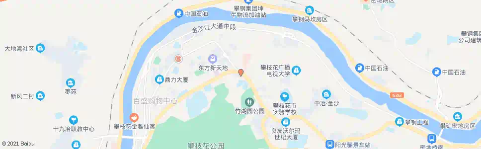 攀枝花竹园巷_公交站地图_攀枝花公交_妙搜公交查询2025