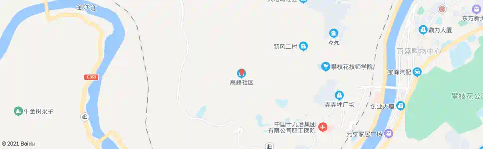 攀枝花高峰社区_公交站地图_攀枝花公交_妙搜公交查询2025