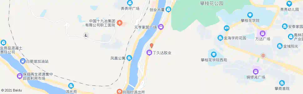 攀枝花水文站_公交站地图_攀枝花公交_妙搜公交查询2025