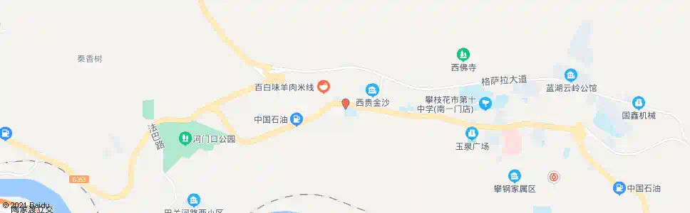 攀枝花建校_公交站地图_攀枝花公交_妙搜公交查询2025