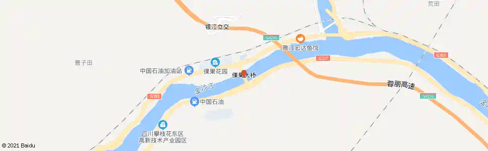 攀枝花倮果大桥_公交站地图_攀枝花公交_妙搜公交查询2025