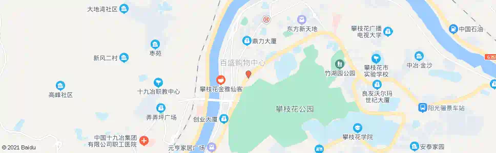 攀枝花炳草岗大桥南_公交站地图_攀枝花公交_妙搜公交查询2025