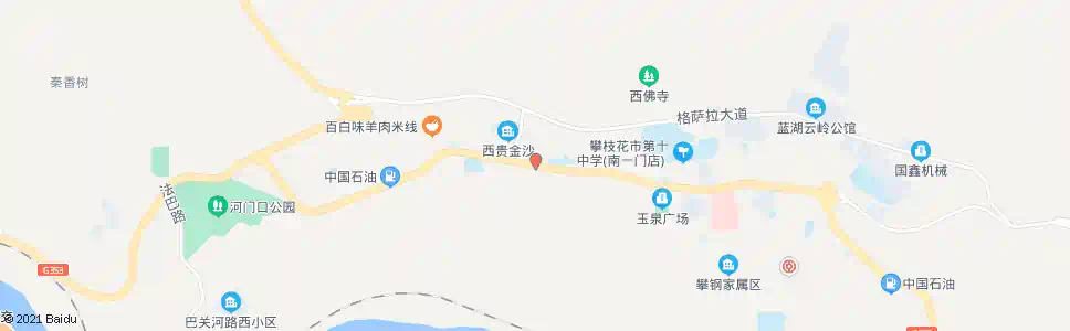 攀枝花玉泉_公交站地图_攀枝花公交_妙搜公交查询2025