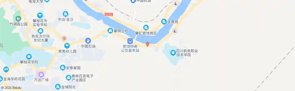 攀枝花尾矿路_公交站地图_攀枝花公交_妙搜公交查询2025