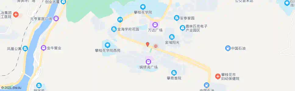 攀枝花攀枝花市商业银行_公交站地图_攀枝花公交_妙搜公交查询2025