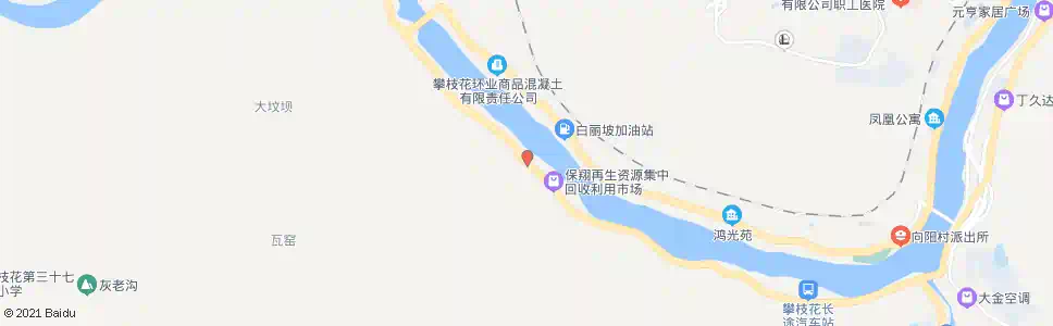 攀枝花道班(金沙江大道西段)_公交站地图_攀枝花公交_妙搜公交查询2025