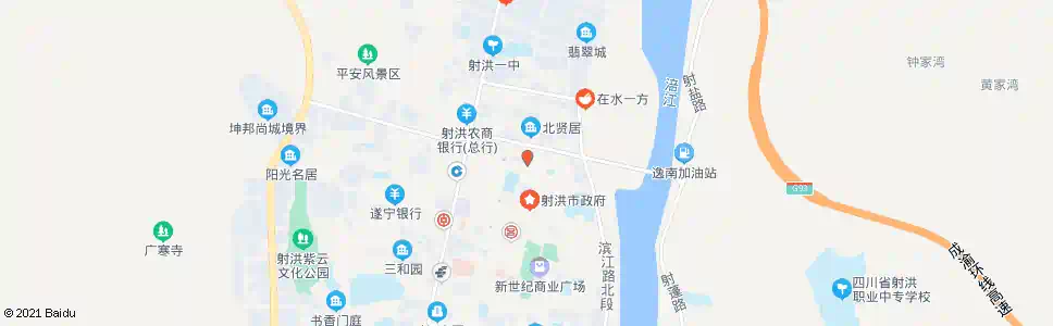 遂宁北辰门_公交站地图_遂宁公交_妙搜公交查询2025