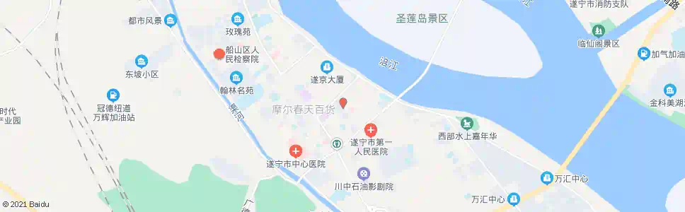 遂宁电信花园_公交站地图_遂宁公交_妙搜公交查询2025