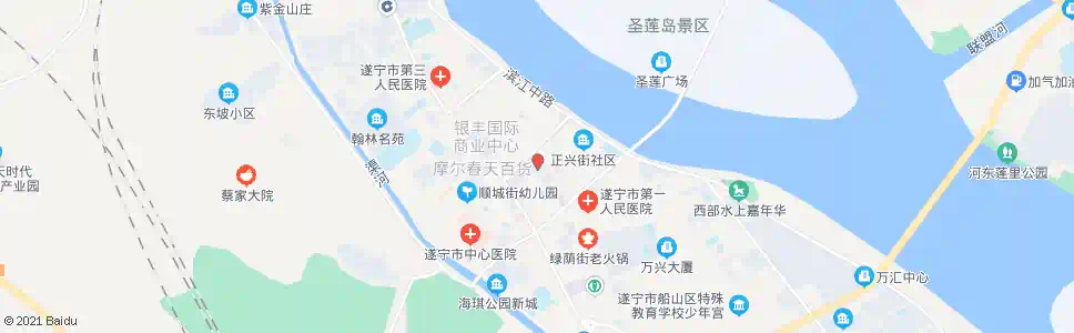 遂宁大东街_公交站地图_遂宁公交_妙搜公交查询2025