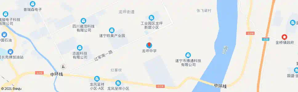遂宁龙坪中学_公交站地图_遂宁公交_妙搜公交查询2025