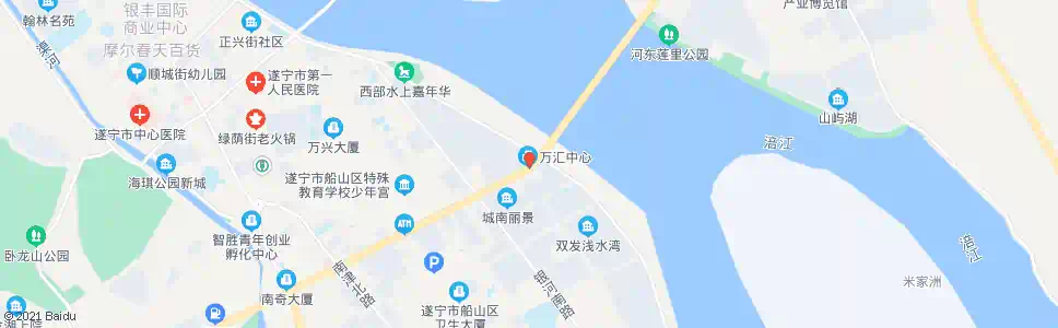 遂宁涪江二桥西头_公交站地图_遂宁公交_妙搜公交查询2025