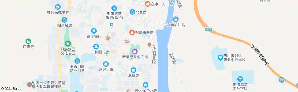 遂宁滨江路_公交站地图_遂宁公交_妙搜公交查询2025