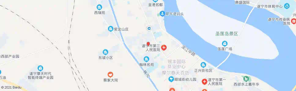 遂宁中医院_公交站地图_遂宁公交_妙搜公交查询2025