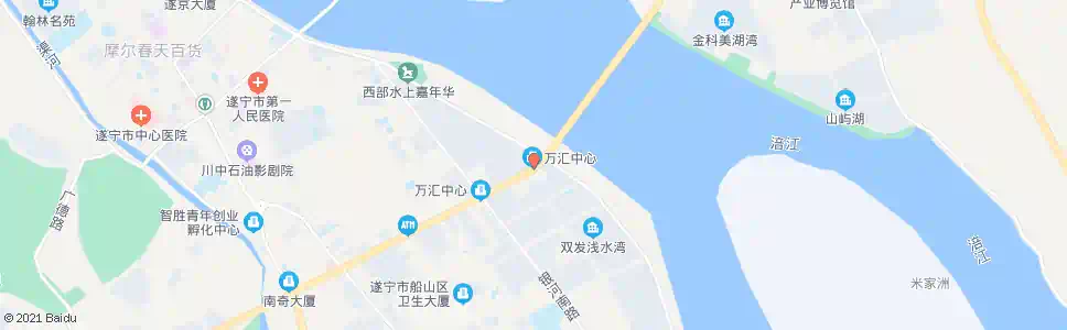 遂宁涪江二桥东头_公交站地图_遂宁公交_妙搜公交查询2025
