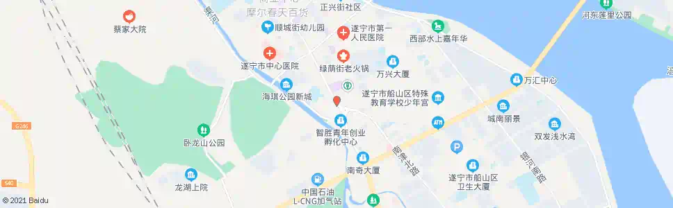 遂宁南转盘_公交站地图_遂宁公交_妙搜公交查询2025