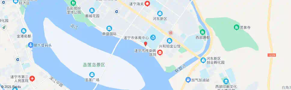 遂宁体育馆_公交站地图_遂宁公交_妙搜公交查询2025