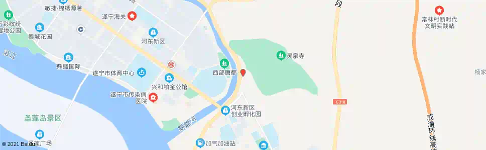 遂宁灵泉寺_公交站地图_遂宁公交_妙搜公交查询2025