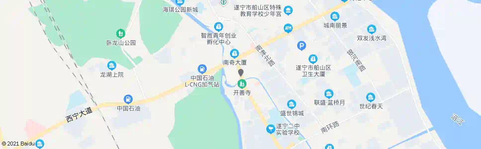 遂宁开善寺_公交站地图_遂宁公交_妙搜公交查询2025