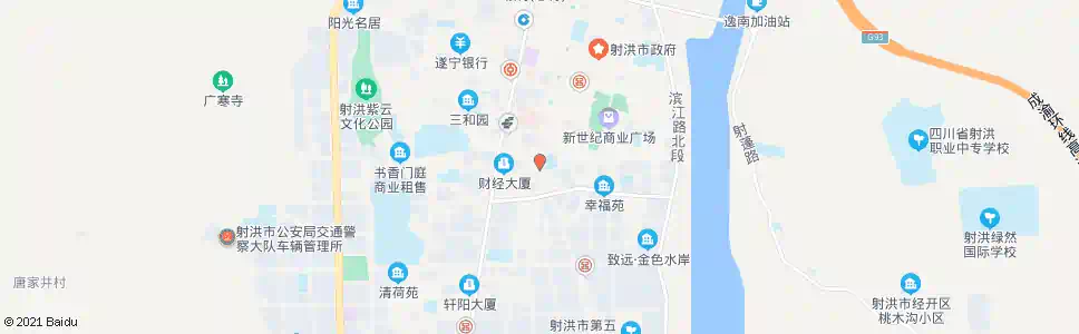 遂宁西门小广场_公交站地图_遂宁公交_妙搜公交查询2025