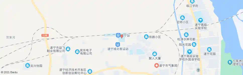 遂宁飞机坪上口_公交站地图_遂宁公交_妙搜公交查询2025