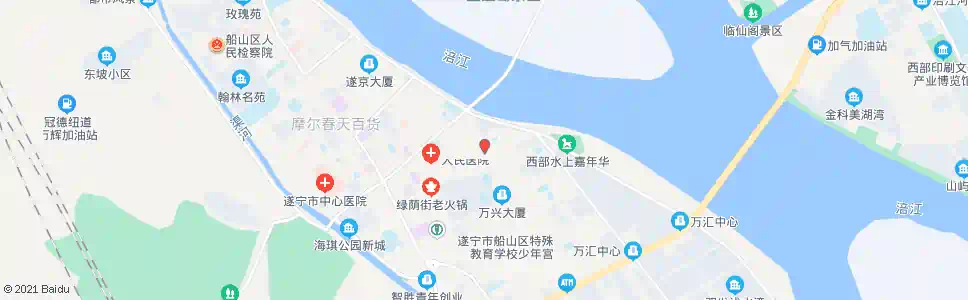 遂宁军休所_公交站地图_遂宁公交_妙搜公交查询2025