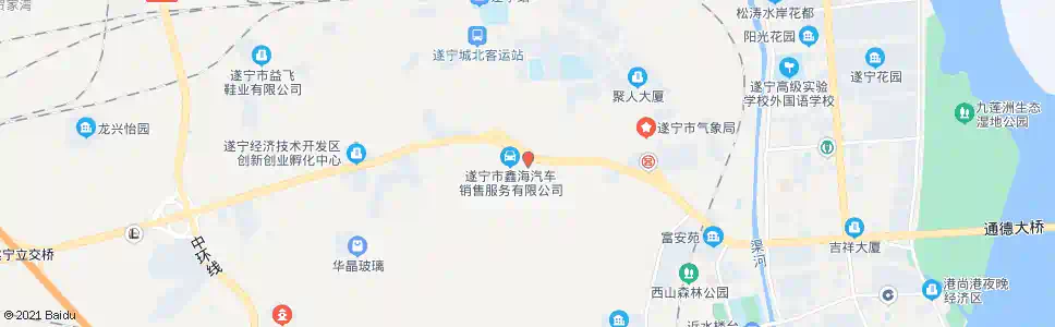 遂宁马踏飞燕_公交站地图_遂宁公交_妙搜公交查询2025