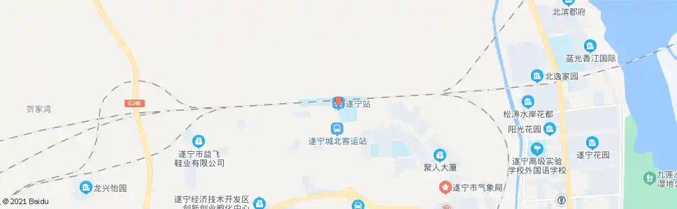 遂宁商步街_公交站地图_遂宁公交_妙搜公交查询2025