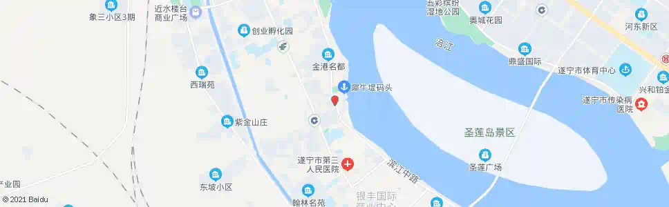 遂宁犀牛广场_公交站地图_遂宁公交_妙搜公交查询2025