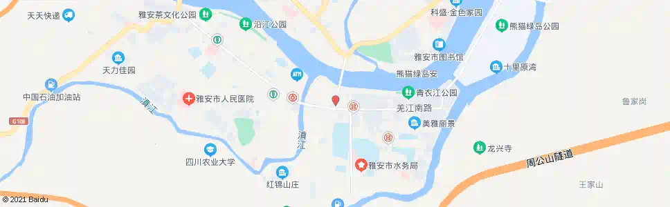 雅安通讯城_公交站地图_雅安公交_妙搜公交查询2025