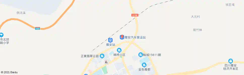 雅安二汽_公交站地图_雅安公交_妙搜公交查询2025