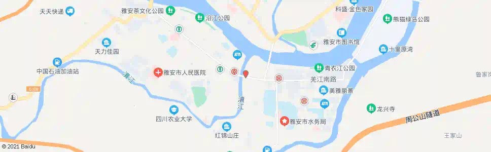 雅安华兴街_公交站地图_雅安公交_妙搜公交查询2025