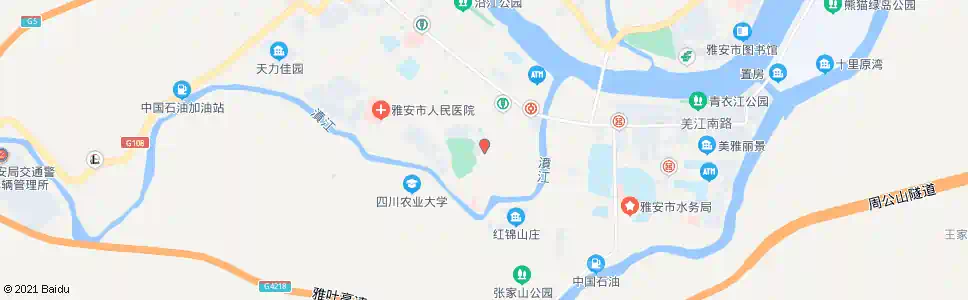 雅安川农体育馆_公交站地图_雅安公交_妙搜公交查询2025