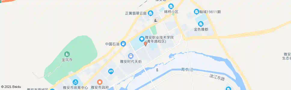 雅安雅职院_公交站地图_雅安公交_妙搜公交查询2025