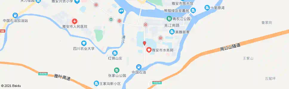 雅安雅职院附院_公交站地图_雅安公交_妙搜公交查询2025