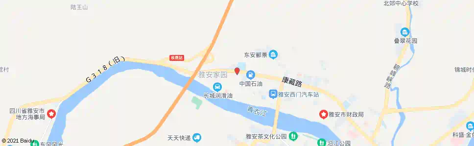 雅安川西医院_公交站地图_雅安公交_妙搜公交查询2025