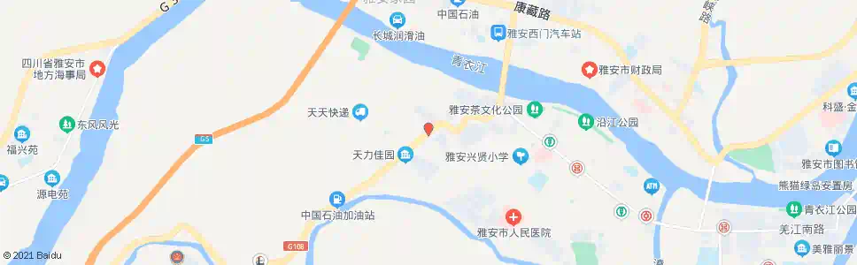 雅安龙观路口_公交站地图_雅安公交_妙搜公交查询2025