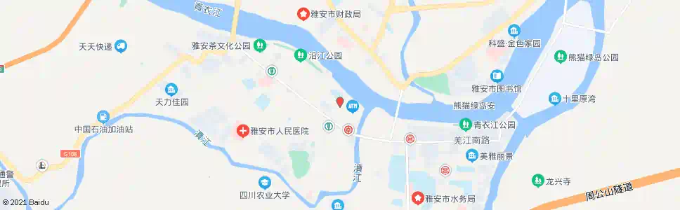 雅安假日广场_公交站地图_雅安公交_妙搜公交查询2025