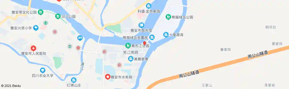 雅安西康码头_公交站地图_雅安公交_妙搜公交查询2025