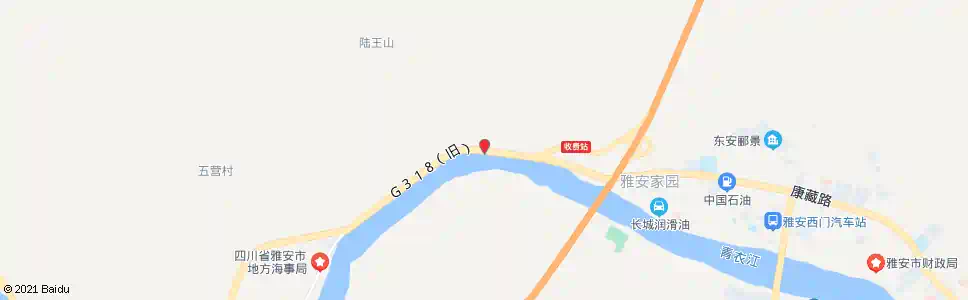 雅安陆王村_公交站地图_雅安公交_妙搜公交查询2025