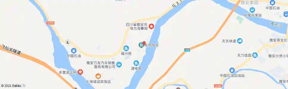 雅安雨城电站_公交站地图_雅安公交_妙搜公交查询2025