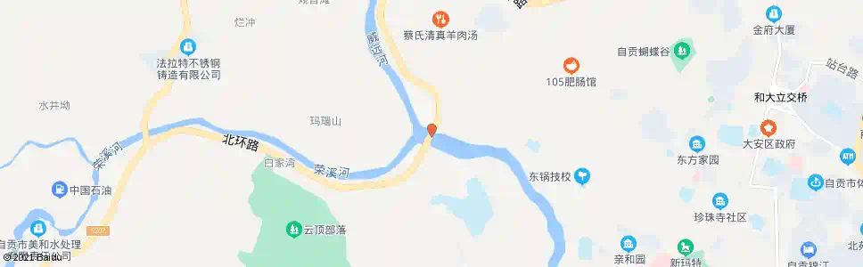 自贡双河口大桥_公交站地图_自贡公交_妙搜公交查询2025