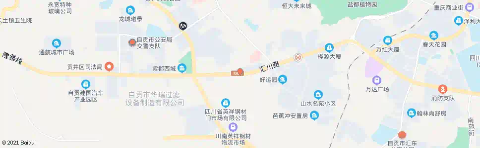自贡石灰窑_公交站地图_自贡公交_妙搜公交查询2025
